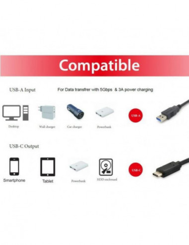 Cabo USB 3.0 Equip Tipo C Macho/Macho... Cabo USB 3.0 Equip Tipo C Macho/Macho...