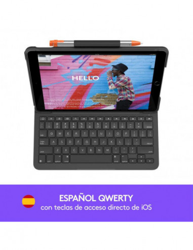 Capa com Teclado Logitech Slim Folio...