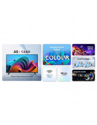 Televisor Hisense 32A5NQ, QLED 32...