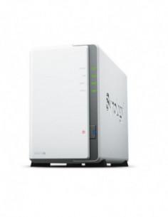Compact 2-bay design...