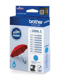 Tinteiro BROTHER LC225XLCBP...