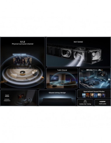 Tcl - Soundbar 5.1.2 Q75he