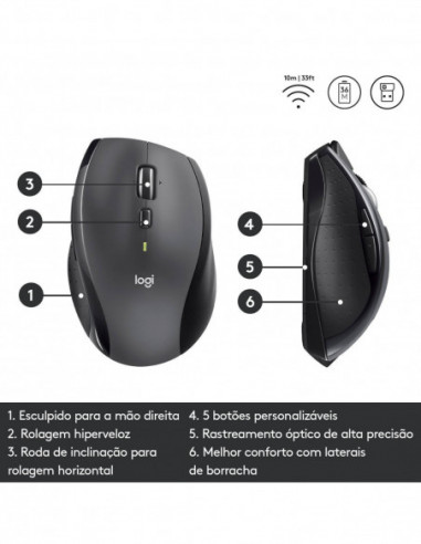Rato Logitech M705 Marathon Wireless...