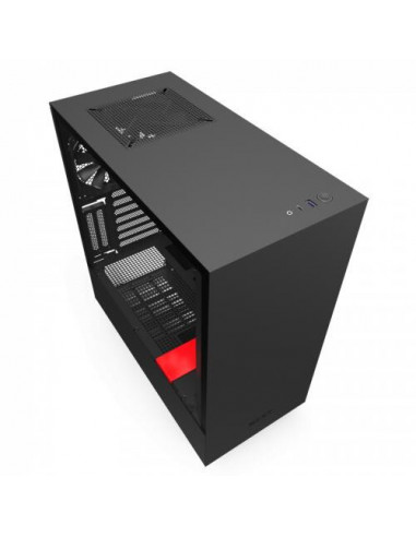 Nzxt H510I Midi Tower NEGRO, Rojo Nzxt H510I Midi Tower NEGRO, Rojo