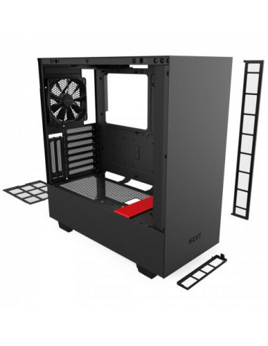 Nzxt H510I Midi Tower NEGRO, Rojo Nzxt H510I Midi Tower NEGRO, Rojo