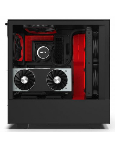 Nzxt H510I Midi Tower NEGRO, Rojo Nzxt H510I Midi Tower NEGRO, Rojo