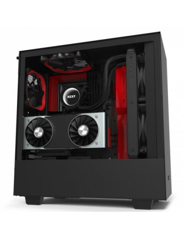 Nzxt H510I Midi Tower NEGRO, Rojo Nzxt H510I Midi Tower NEGRO, Rojo