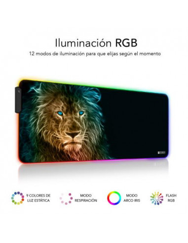 Tapete de Rato SUBBLIM Leon XL RGB