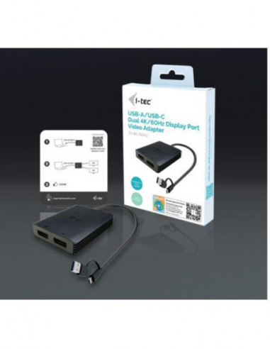 Adaptador I-Tec CADUAL4KDP: Dual 4K...