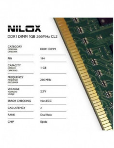 RAM DDR1 Dimm 1GB 266MHZ CL2