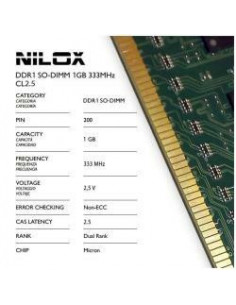 RAM DDR1 SO-DIMM 1GB 333MHZ...