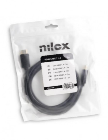 Cabo NILOX HDMI 1.4, 2m, NXCHDMI02