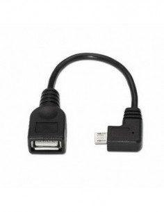 Cable USB 2.0 OTG ACODADO,...