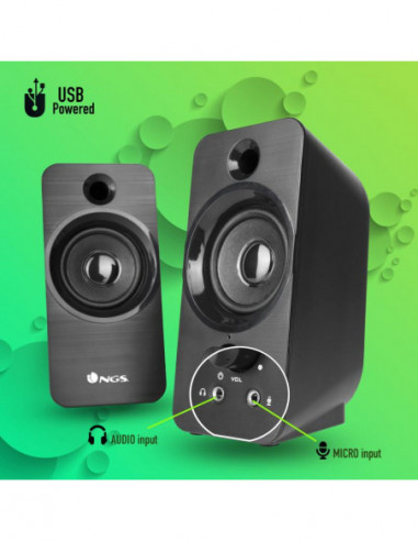 NGS SB350 Negro Inalámbrico 6 W
