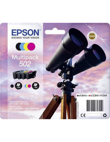 Tinteiro EPSON 502 Multipack 4 Cores...
