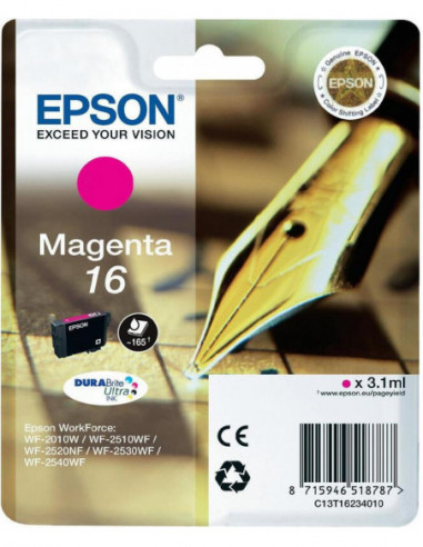 Tinteiro EPSON 16 Magenta + Alarme RF...