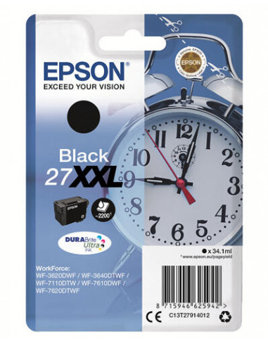 Tinteiro EPSON 27 Preto XXL -...