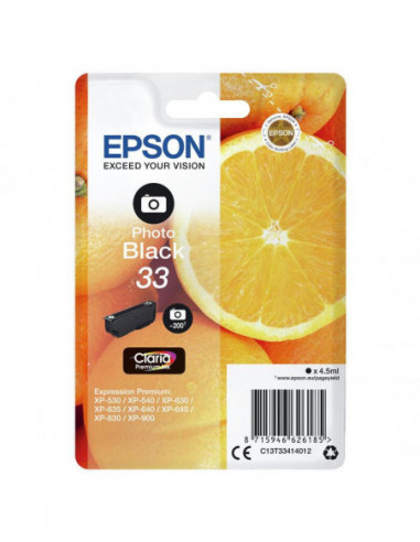 Tinteiro Epson 33 Preto Foto Original... Tinteiro Epson 33 Preto Foto Original...