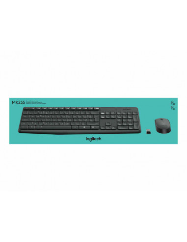 Teclado Nórdico Logitech Mk235 Ratón...