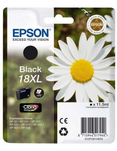 Epson Tinteiro Preto Série 18XL...