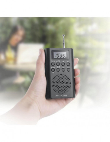 Rádio Relógio Muse M-03R, Portátil,...
