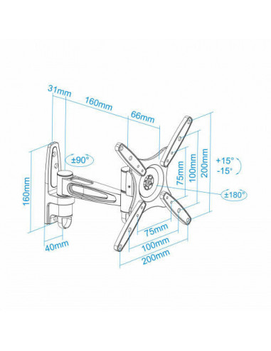Tooq Soporte Giratorio e Inclinable...