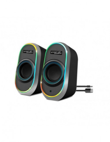 Spirit Of Gamer Colunas 2,0 Usb Power...