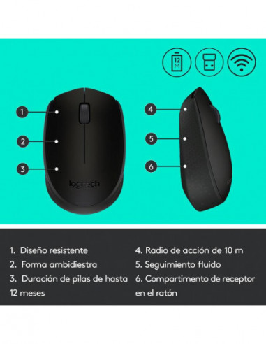Rato Logitech M171, 910-004424,...