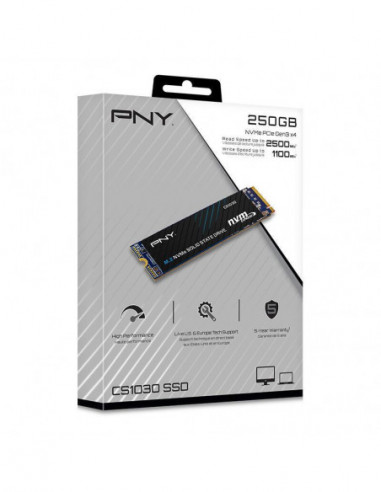 Disco SSD PNY CS1030 M.2 NVMe: 250GB,... Disco SSD PNY CS1030 M.2 NVMe: 250GB,...
