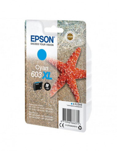 EPSON 4LB Singlepack Cyan 603XL Ink