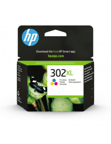 Tinteiro HP 302XL Tricolor (F6U67AE)...