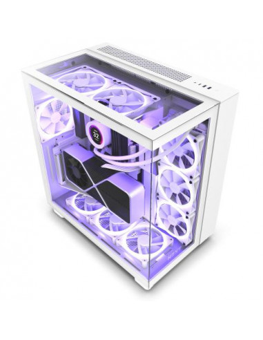 Caixa NZXT H9 Elite Midi Tower Branca Caixa NZXT H9 Elite Midi Tower Branca