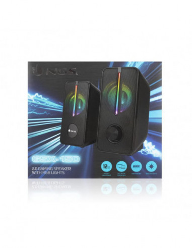 Colunas NGS GSX-150: 2.0 Canais, 6W...