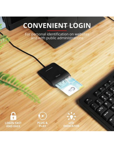 Leitor de Cartões TRUST Primo,... Leitor de Cartões TRUST Primo,...