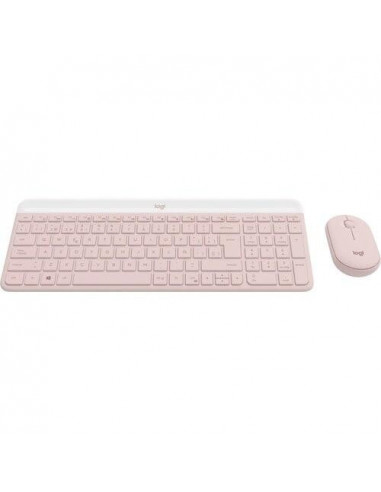 Teclado Logitech MK470 Slim Combo - Rosa Teclado Logitech MK470 Slim Combo - Rosa