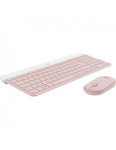 Teclado Logitech MK470 Slim Combo - Rosa Teclado Logitech MK470 Slim Combo - Rosa