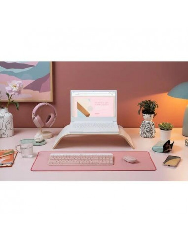 Teclado Logitech MK470 Slim Combo - Rosa Teclado Logitech MK470 Slim Combo - Rosa