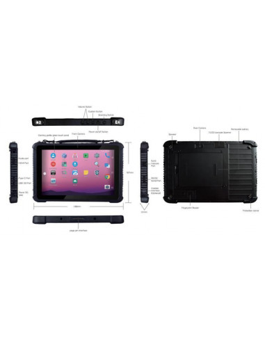 Tablet INSYS EM1-Q16 10.1p Rugged,... Tablet INSYS EM1-Q16 10.1p Rugged,...