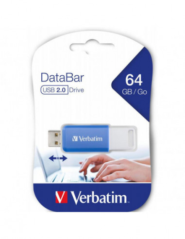 Pen Drive Verbatim Databar 64GB USB... Pen Drive Verbatim Databar 64GB USB...