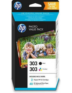 Pack Negro Tricolor HP 303...