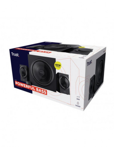 Colunas de Som TRUST Yuri 2.1 - 120W...
