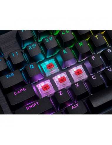 Teclado Corsair K70 RGB Pro: Mecânico... Teclado Corsair K70 RGB Pro: Mecânico...
