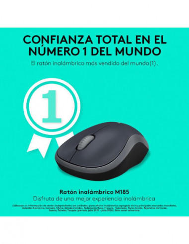 Rato Logitech M185, Óptico Sem Fio,... Rato Logitech M185, Óptico Sem Fio,...