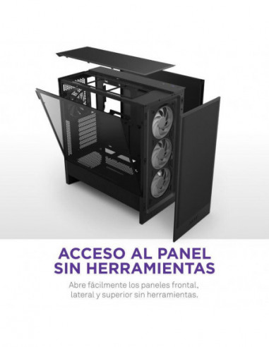 Caixa NZXT H5 Flow (2024) — Preto... Caixa NZXT H5 Flow (2024) — Preto...
