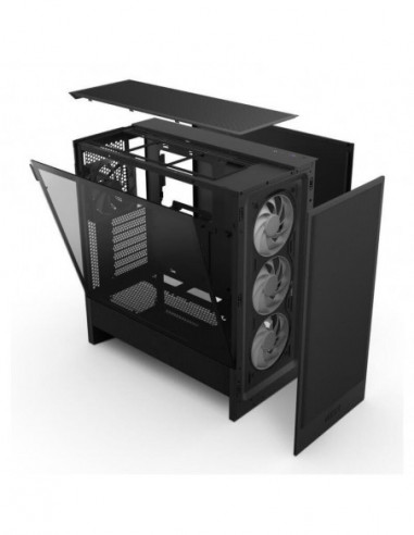 Caixa NZXT H5 Flow (2024) — Preto... Caixa NZXT H5 Flow (2024) — Preto...