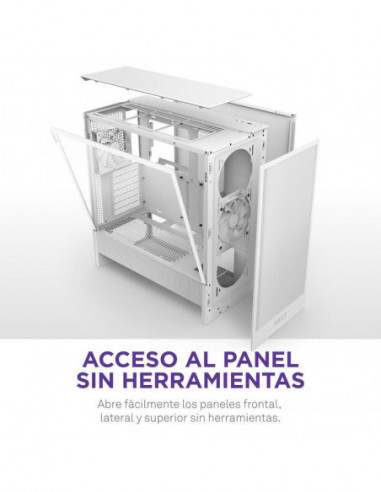 Caixa NZXT H5 Flow (2024) Branca -...