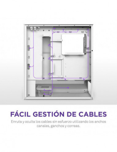 Caixa NZXT H5 Flow (2024) Branca -...