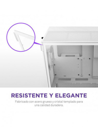 Caixa NZXT H5 Flow (2024) Branca -...