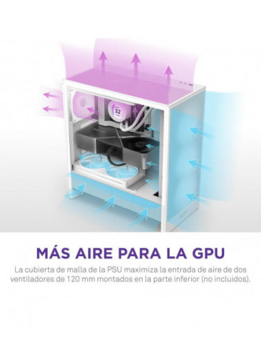 Caixa NZXT H5 Flow (2024) Branca -...