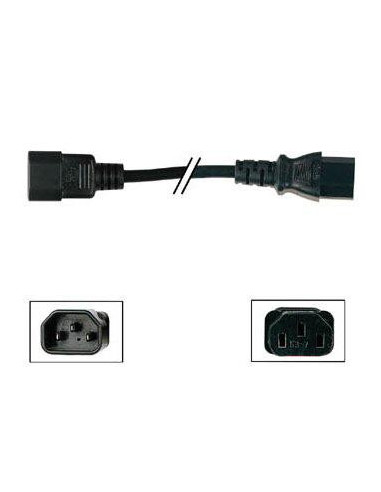 Cabo Extensão Iec C13 Fêmea Para C13...
